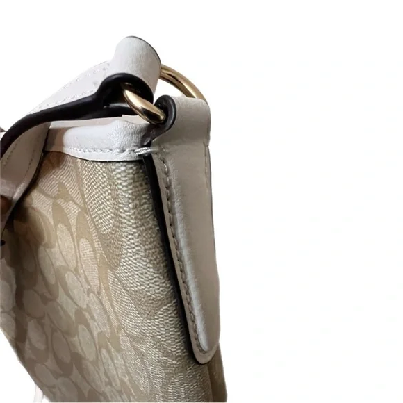 CoachCross Body Bag)F29210 Light Khaki X Chalk Signature Shoulder.NWOT - Picture 8 of 12